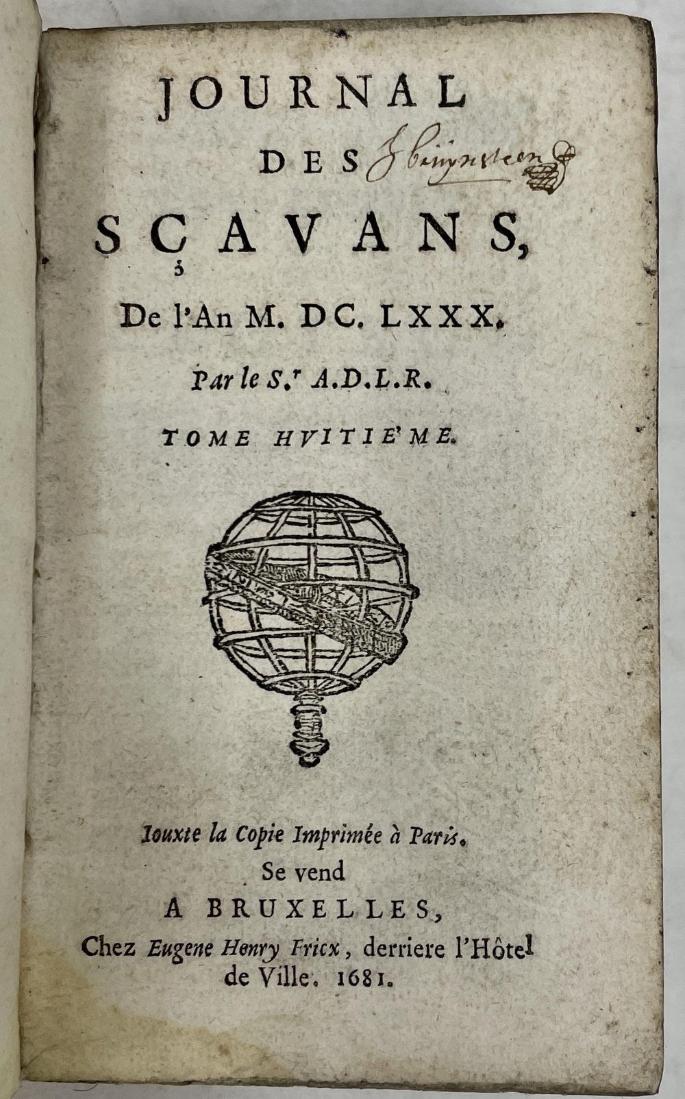 ジュルナル・デ・サヴァン 1680年号（第8号）』 - 青羽古書店 AOBANE