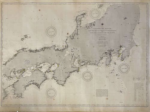 『アジア：日本沿岸図：東京湾から豊後水道まで、ならびに佐渡島から隠岐諸島まで」(海図）