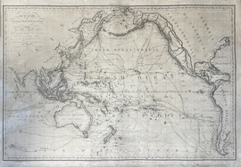「（フランス）王に捧げたる太平洋図」（地図）