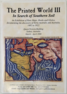 『印刷された世界３：南方大陸とオーストラリア発見に関する1482年から1882年に作成された稀覯地図、図書、地球儀、文書（販売）目録）』