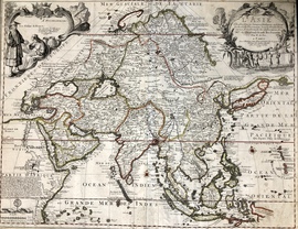 「王立アカデミーによって精査された最新の発見に基づくアジア地図」