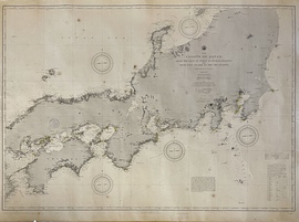 『アジア：日本沿岸図：東京湾から豊後水道まで、ならびに佐渡島から隠岐諸島まで」(海図）