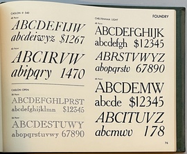 『タイプその他のワークブック（タイプ見本帳）』『同補遺』