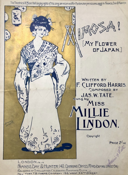 「ミモザ：日本の我が花」（楽譜）