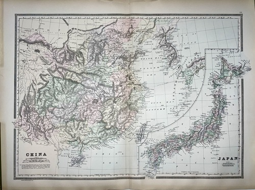 「中国・日本地図」