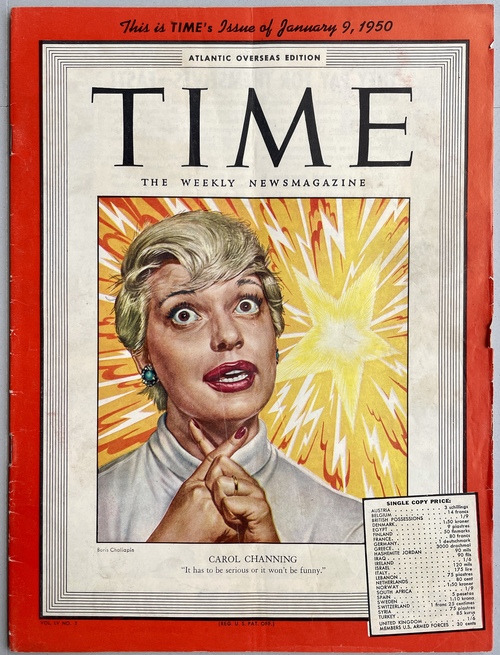 『週刊タイム誌』大西洋海外版、1950年1月9日号