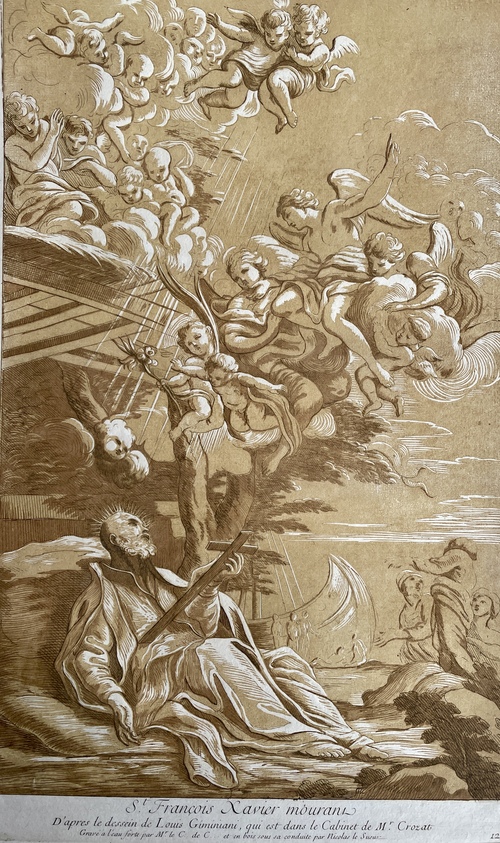 『天に召されんとする聖ザビエル』（大型銅版画）