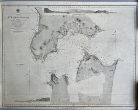 「津軽海峡：1855年のジョン・リチャード航海長が率いたイギリス軍艦サラセン号、ならびにアメリカ北太平洋測量艦隊の調査に基づく」（イギリス海軍水路部海図 2441号）
