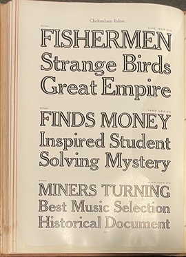 『アメリカの各種タイプ様式見本集』