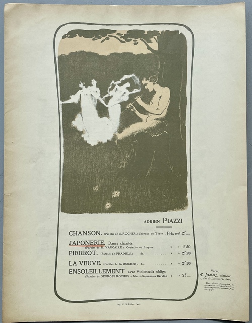 『ジャポネリー：歌舞曲』（楽譜）