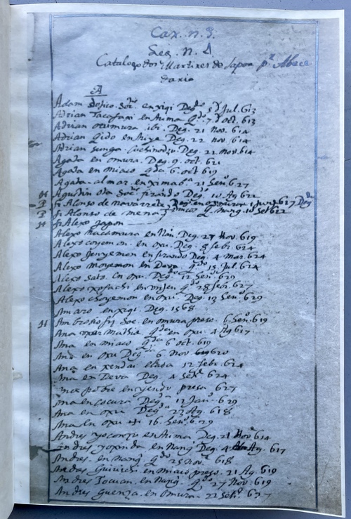 『日本の殉教者目録』（仮題）