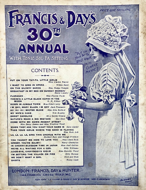 「桜咲く季節の日本にて」楽譜雑誌『フランシス＆デイ年鑑』第30号所収（楽譜）