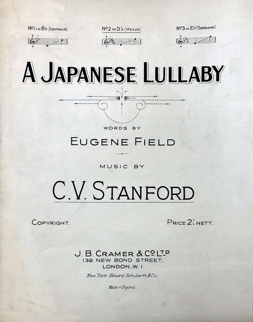 「日本の子守唄」コントラルト・メゾ・ソプラノの3セット（楽譜）