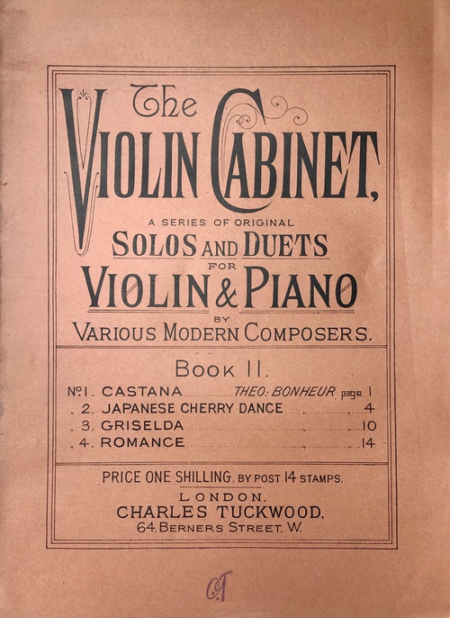 「日本の桜の舞」『ヴァイオリンとピアノのためのソロ、デュエット楽譜集 その２』所収（楽譜）